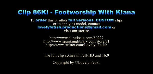  Clip 86Ki Footworship With Kiana - Full Version Sale $10